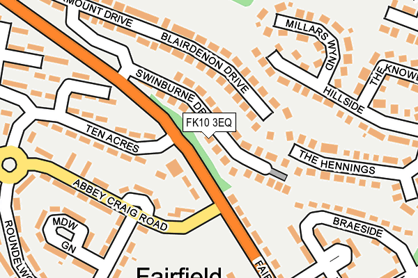 FK10 3EQ map - OS OpenMap – Local (Ordnance Survey) FK10 3EQ map - OS OpenMap – Local (Ordnance Survey)