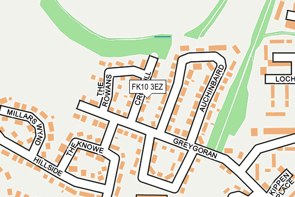 FK10 3EZ map - OS OpenMap – Local (Ordnance Survey)