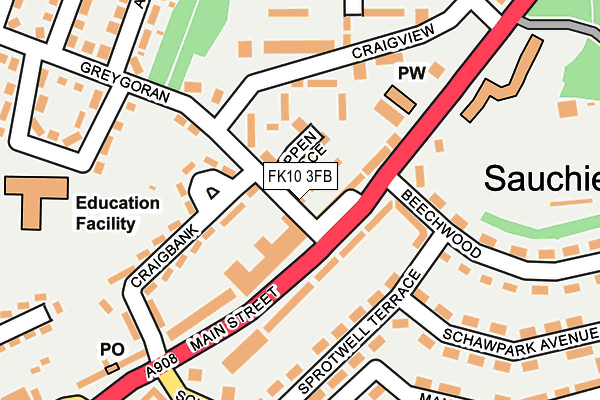 FK10 3FB map - OS OpenMap – Local (Ordnance Survey) FK10 3FB map - OS OpenMap – Local (Ordnance Survey)