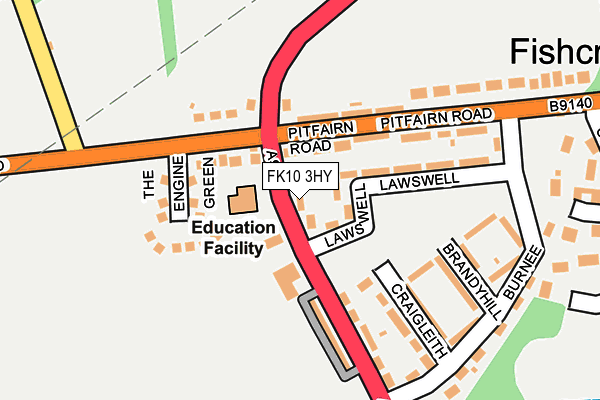 FK10 3HY map - OS OpenMap – Local (Ordnance Survey) FK10 3HY map - OS OpenMap – Local (Ordnance Survey)