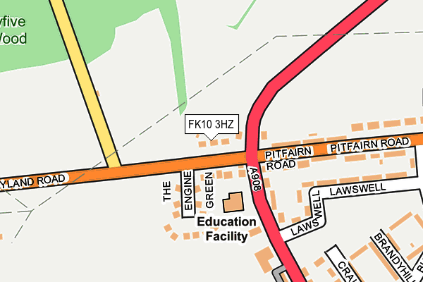 FK10 3HZ map - OS OpenMap – Local (Ordnance Survey)
