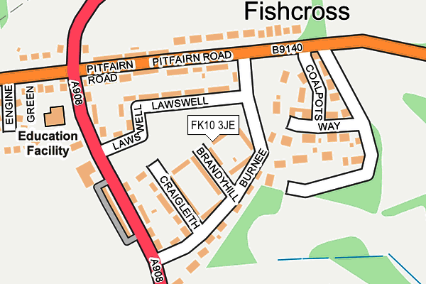 FK10 3JE map - OS OpenMap – Local (Ordnance Survey) FK10 3JE map - OS OpenMap – Local (Ordnance Survey)