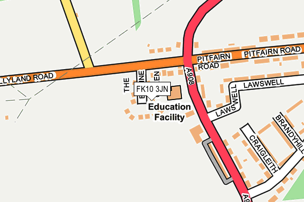FK10 3JN map - OS OpenMap – Local (Ordnance Survey) FK10 3JN map - OS OpenMap – Local (Ordnance Survey)