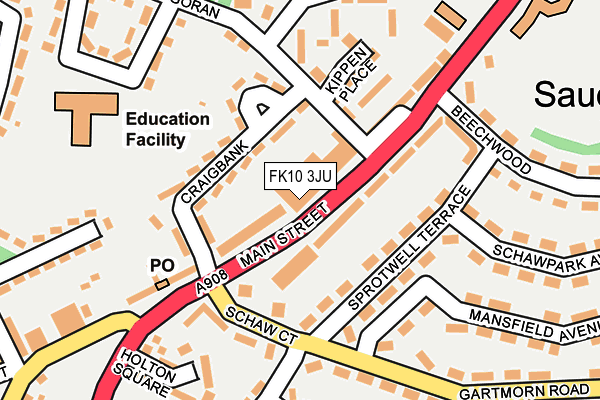 FK10 3JU map - OS OpenMap – Local (Ordnance Survey) FK10 3JU map - OS OpenMap – Local (Ordnance Survey)