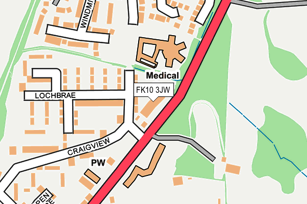 FK10 3JW map - OS OpenMap – Local (Ordnance Survey) FK10 3JW map - OS OpenMap – Local (Ordnance Survey)
