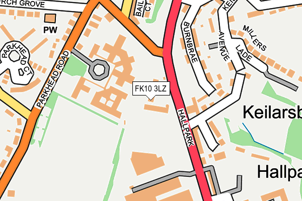 FK10 3LZ map - OS OpenMap – Local (Ordnance Survey) FK10 3LZ map - OS OpenMap – Local (Ordnance Survey)