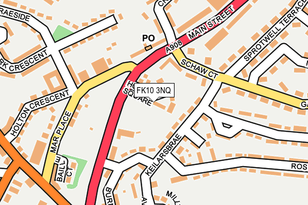 FK10 3NQ map - OS OpenMap – Local (Ordnance Survey) FK10 3NQ map - OS OpenMap – Local (Ordnance Survey)