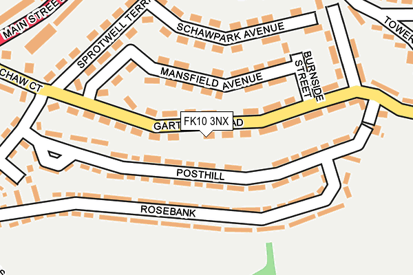 FK10 3NX map - OS OpenMap – Local (Ordnance Survey) FK10 3NX map - OS OpenMap – Local (Ordnance Survey)