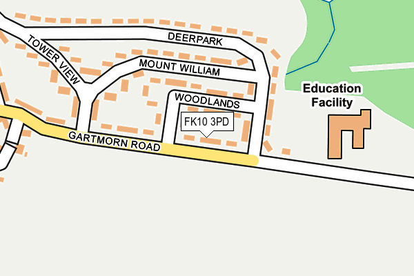 FK10 3PD map - OS OpenMap – Local (Ordnance Survey)