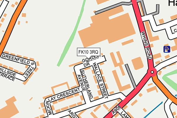 FK10 3RQ map - OS OpenMap – Local (Ordnance Survey) FK10 3RQ map - OS OpenMap – Local (Ordnance Survey)