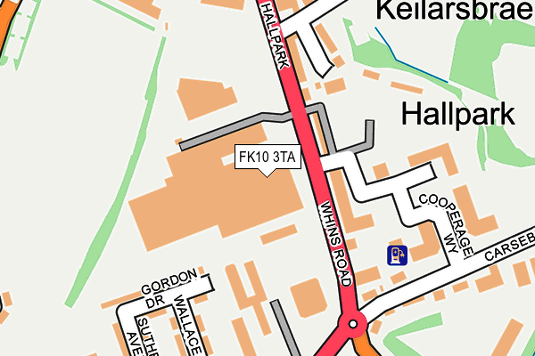 FK10 3TA map - OS OpenMap – Local (Ordnance Survey)
