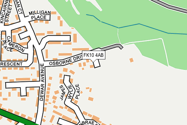FK10 4AB map - OS OpenMap – Local (Ordnance Survey) FK10 4AB map - OS OpenMap – Local (Ordnance Survey)