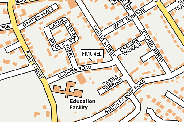 FK10 4EL map - OS OpenMap – Local (Ordnance Survey)