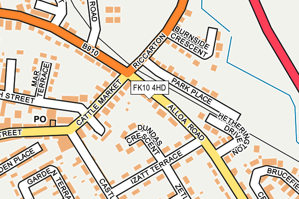 FK10 4HD map - OS OpenMap – Local (Ordnance Survey) FK10 4HD map - OS OpenMap – Local (Ordnance Survey)