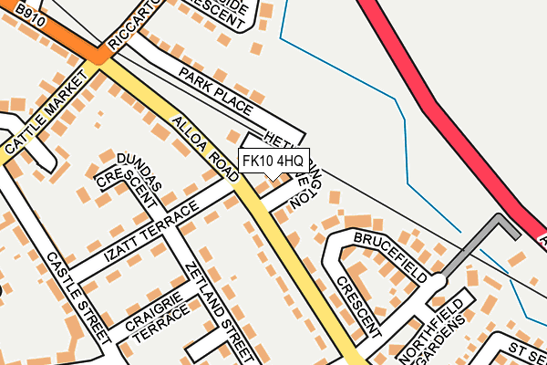 FK10 4HQ map - OS OpenMap – Local (Ordnance Survey) FK10 4HQ map - OS OpenMap – Local (Ordnance Survey)