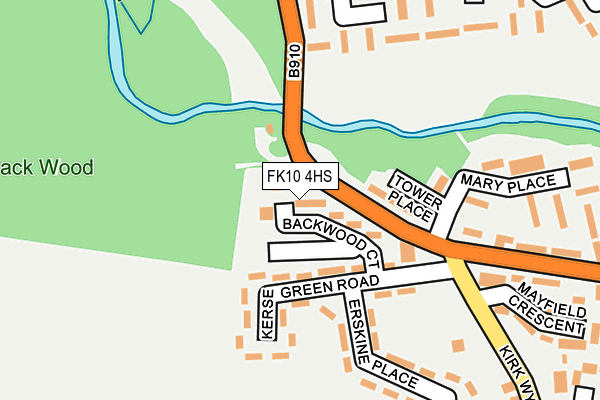 FK10 4HS map - OS OpenMap – Local (Ordnance Survey)