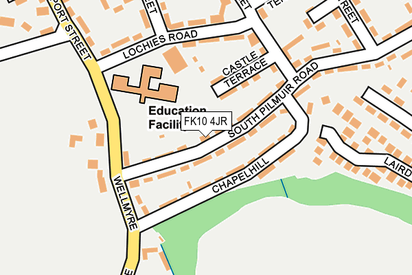 FK10 4JR map - OS OpenMap – Local (Ordnance Survey) FK10 4JR map - OS OpenMap – Local (Ordnance Survey)