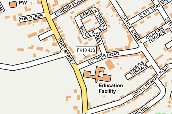 FK10 4JS map - OS OpenMap – Local (Ordnance Survey)