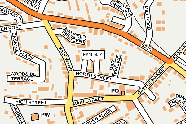 FK10 4JY map - OS OpenMap – Local (Ordnance Survey) FK10 4JY map - OS OpenMap – Local (Ordnance Survey)