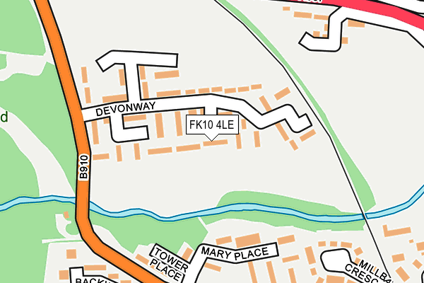 FK10 4LE map - OS OpenMap – Local (Ordnance Survey) FK10 4LE map - OS OpenMap – Local (Ordnance Survey)