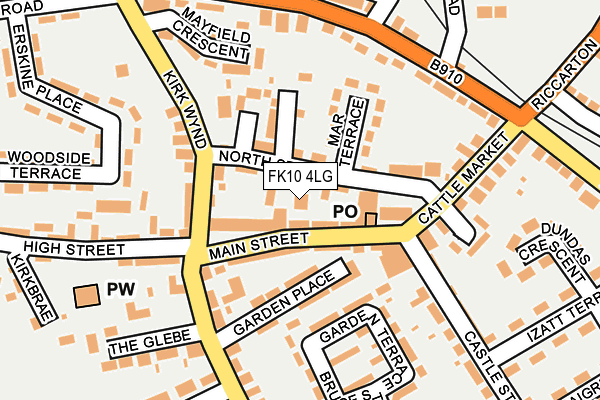 FK10 4LG map - OS OpenMap – Local (Ordnance Survey) FK10 4LG map - OS OpenMap – Local (Ordnance Survey)