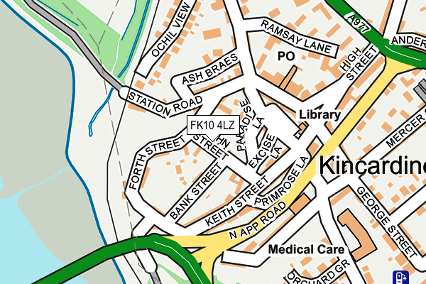 FK10 4LZ map - OS OpenMap – Local (Ordnance Survey) FK10 4LZ map - OS OpenMap – Local (Ordnance Survey)
