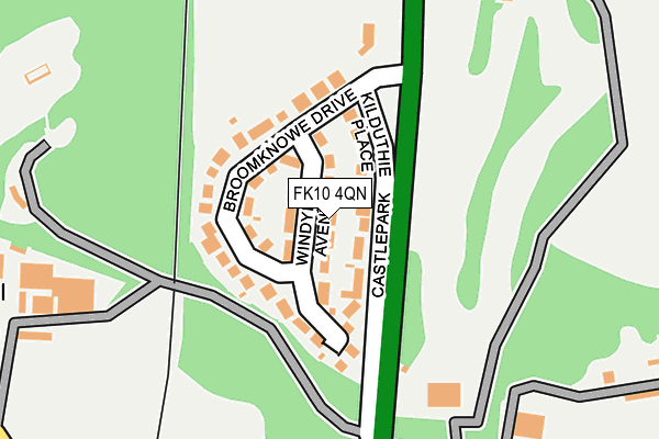FK10 4QN map - OS OpenMap – Local (Ordnance Survey) FK10 4QN map - OS OpenMap – Local (Ordnance Survey)
