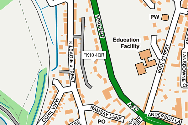 FK10 4QR map - OS OpenMap – Local (Ordnance Survey) FK10 4QR map - OS OpenMap – Local (Ordnance Survey)