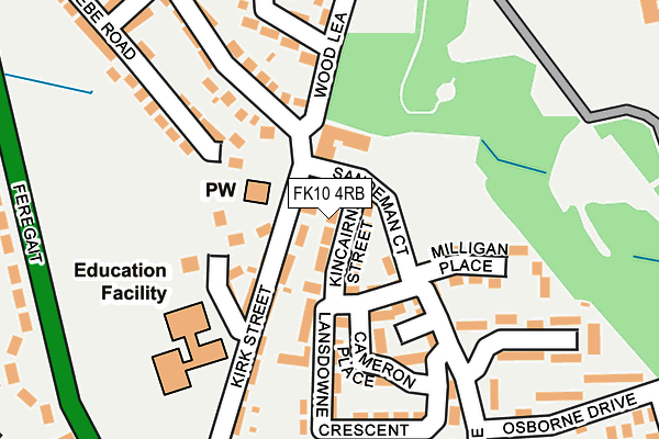 FK10 4RB map - OS OpenMap – Local (Ordnance Survey) FK10 4RB map - OS OpenMap – Local (Ordnance Survey)