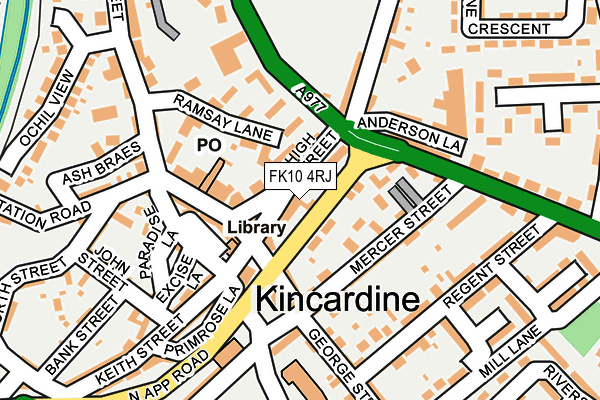 FK10 4RJ map - OS OpenMap – Local (Ordnance Survey)