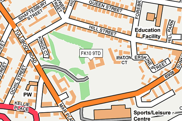 FK10 9TD map - OS OpenMap – Local (Ordnance Survey) FK10 9TD map - OS OpenMap – Local (Ordnance Survey)