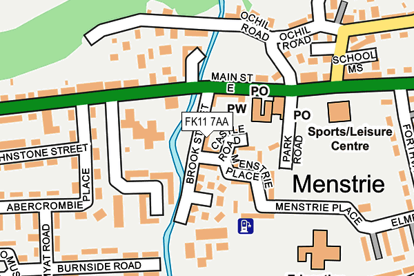 FK11 7AA map - OS OpenMap – Local (Ordnance Survey) FK11 7AA map - OS OpenMap – Local (Ordnance Survey)
