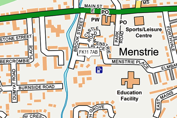 FK11 7AB map - OS OpenMap – Local (Ordnance Survey) FK11 7AB map - OS OpenMap – Local (Ordnance Survey)