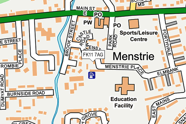 FK11 7AG map - OS OpenMap – Local (Ordnance Survey) FK11 7AG map - OS OpenMap – Local (Ordnance Survey)