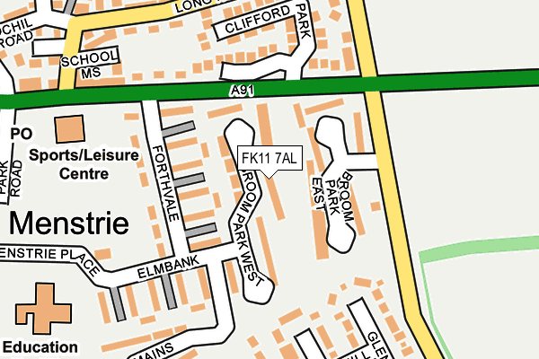 FK11 7AL map - OS OpenMap – Local (Ordnance Survey) FK11 7AL map - OS OpenMap – Local (Ordnance Survey)