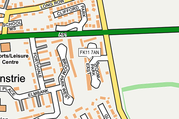 FK11 7AN map - OS OpenMap – Local (Ordnance Survey) FK11 7AN map - OS OpenMap – Local (Ordnance Survey)