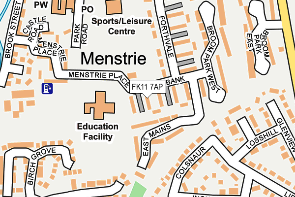 FK11 7AP map - OS OpenMap – Local (Ordnance Survey) FK11 7AP map - OS OpenMap – Local (Ordnance Survey)