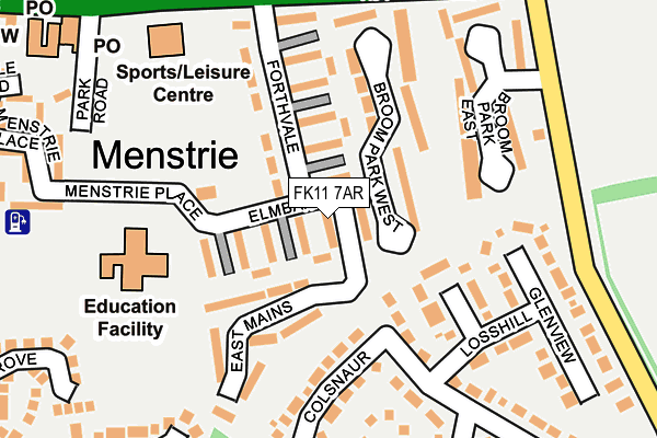 FK11 7AR map - OS OpenMap – Local (Ordnance Survey) FK11 7AR map - OS OpenMap – Local (Ordnance Survey)