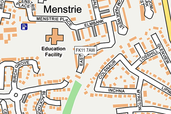 FK11 7AW map - OS OpenMap – Local (Ordnance Survey) FK11 7AW map - OS OpenMap – Local (Ordnance Survey)