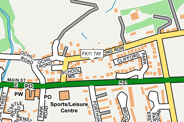 FK11 7AY map - OS OpenMap – Local (Ordnance Survey) FK11 7AY map - OS OpenMap – Local (Ordnance Survey)