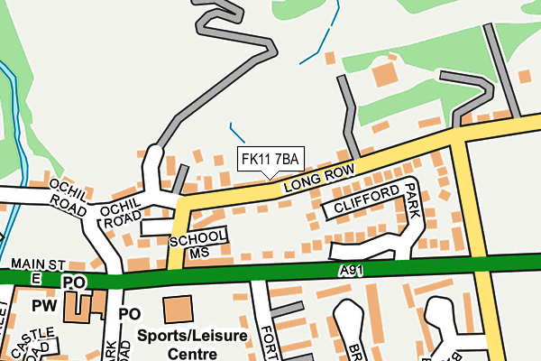 FK11 7BA map - OS OpenMap – Local (Ordnance Survey) FK11 7BA map - OS OpenMap – Local (Ordnance Survey)