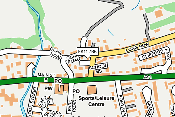 FK11 7BB map - OS OpenMap – Local (Ordnance Survey) FK11 7BB map - OS OpenMap – Local (Ordnance Survey)