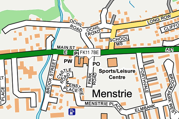 FK11 7BE map - OS OpenMap – Local (Ordnance Survey) FK11 7BE map - OS OpenMap – Local (Ordnance Survey)