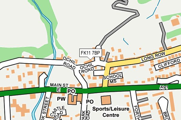 FK11 7BP map - OS OpenMap – Local (Ordnance Survey) FK11 7BP map - OS OpenMap – Local (Ordnance Survey)
