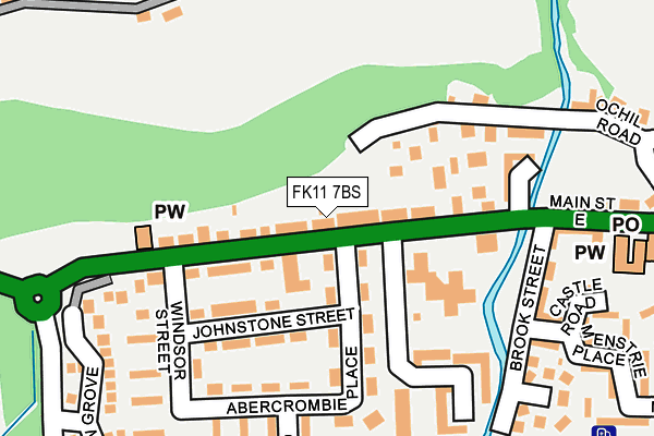 FK11 7BS map - OS OpenMap – Local (Ordnance Survey) FK11 7BS map - OS OpenMap – Local (Ordnance Survey)