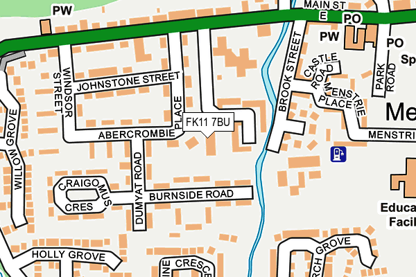 FK11 7BU map - OS OpenMap – Local (Ordnance Survey) FK11 7BU map - OS OpenMap – Local (Ordnance Survey)