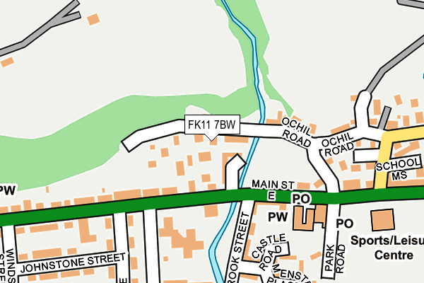 FK11 7BW map - OS OpenMap – Local (Ordnance Survey) FK11 7BW map - OS OpenMap – Local (Ordnance Survey)