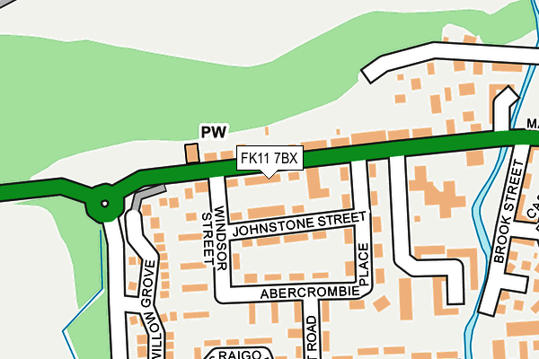 FK11 7BX map - OS OpenMap – Local (Ordnance Survey) FK11 7BX map - OS OpenMap – Local (Ordnance Survey)