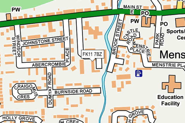 FK11 7BZ map - OS OpenMap – Local (Ordnance Survey) FK11 7BZ map - OS OpenMap – Local (Ordnance Survey)