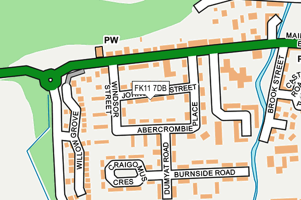 FK11 7DB map - OS OpenMap – Local (Ordnance Survey) FK11 7DB map - OS OpenMap – Local (Ordnance Survey)